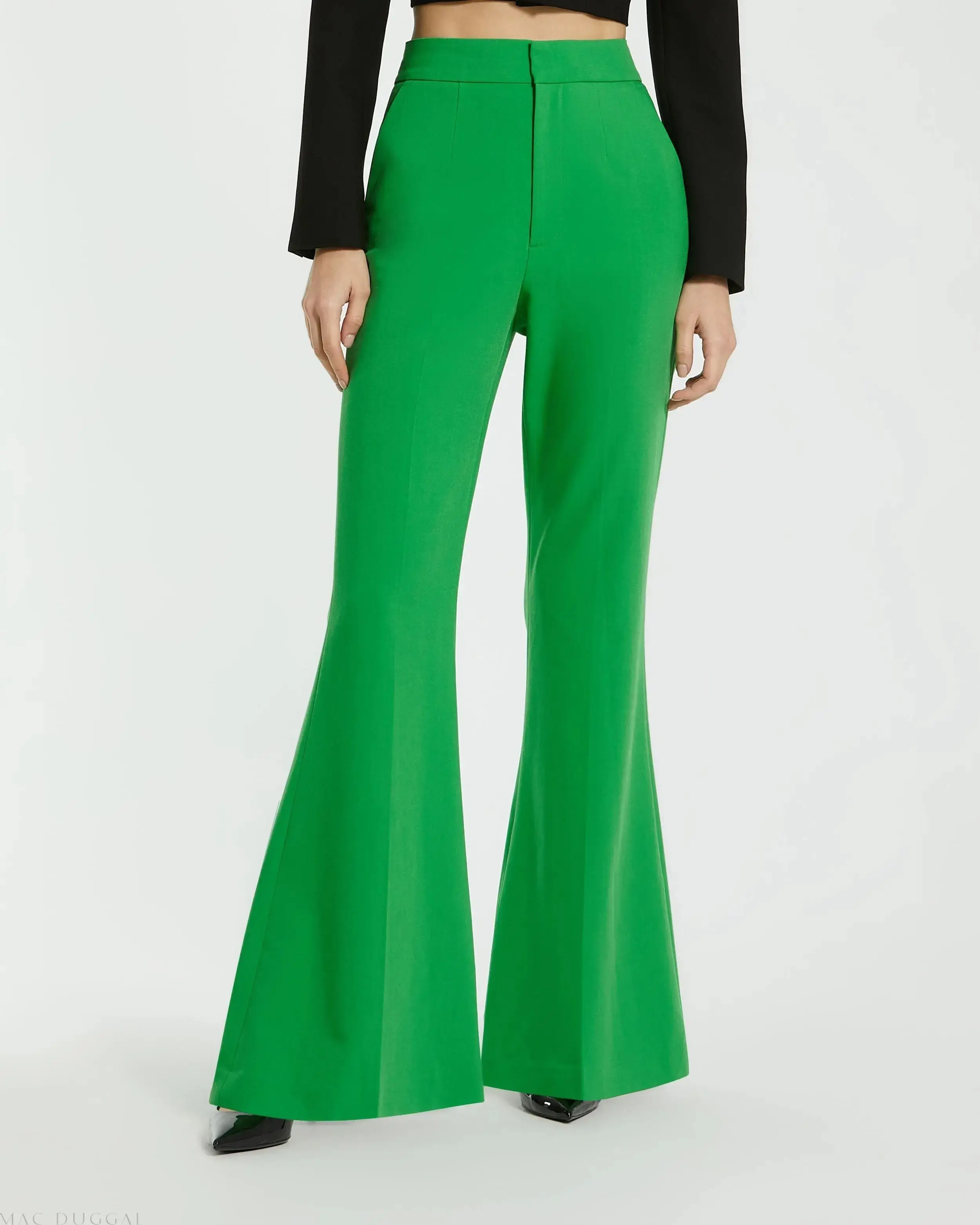 Classic Crepe Flared Trouser Pant - FINAL SALE - Image 2