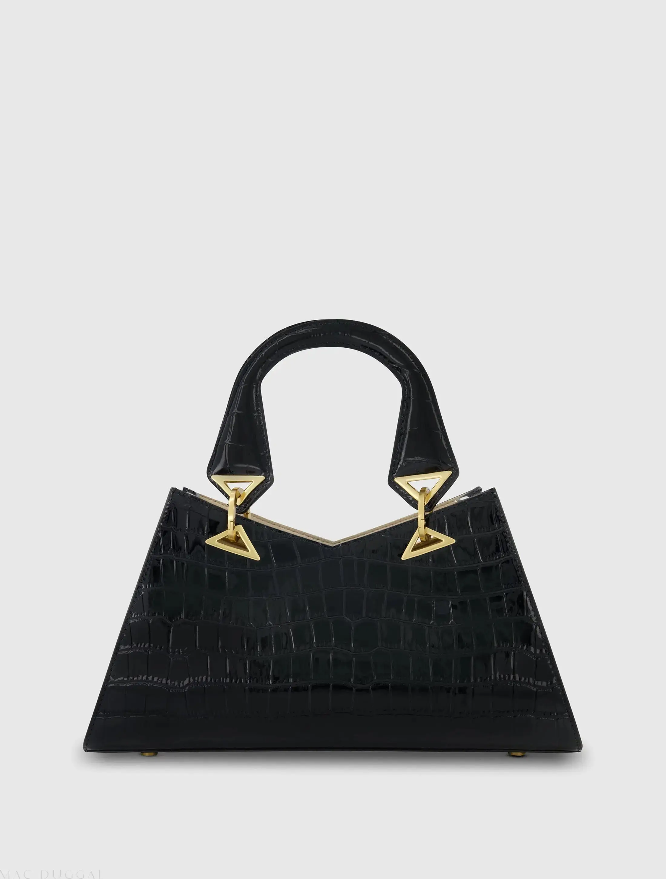 Crocodile Leather Handbag With Gold Hardware - Image 2