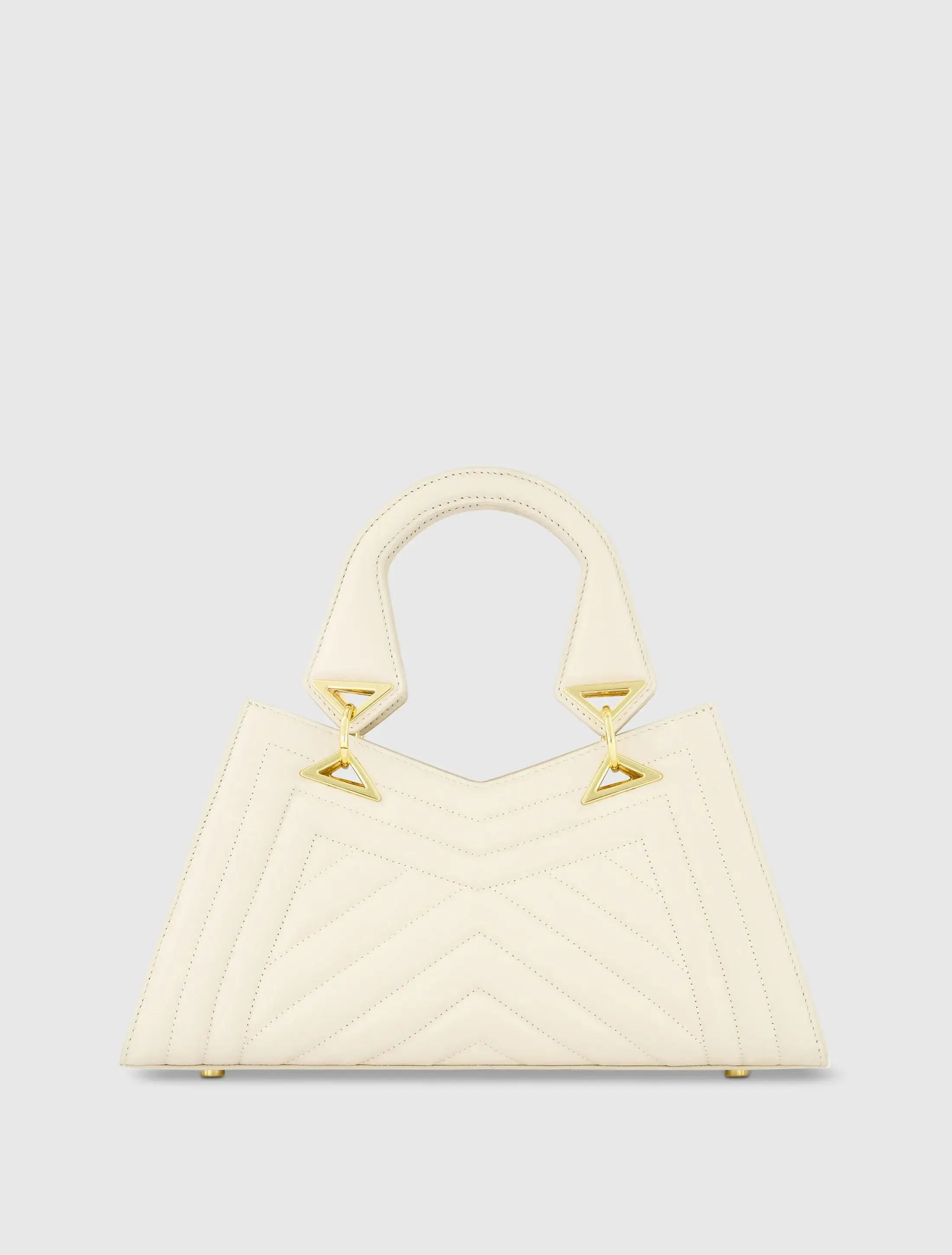 Quilted Napa Leather Angular Handbag - Image 2